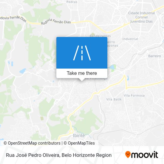 Rua José Pedro Oliveira map