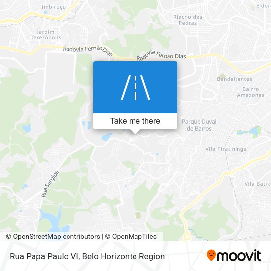 Rua Papa Paulo VI map