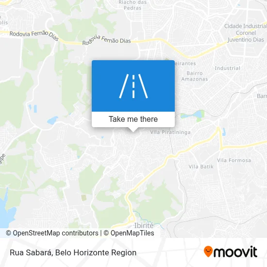 Rua Sabará map