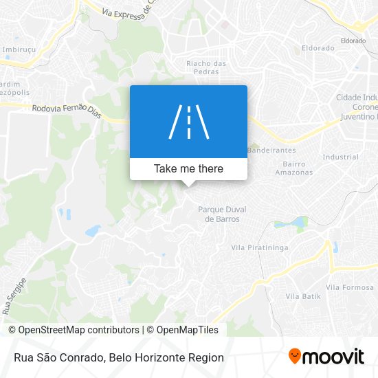 Rua São Conrado map