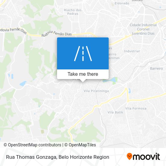 Rua Thomas Gonzaga map