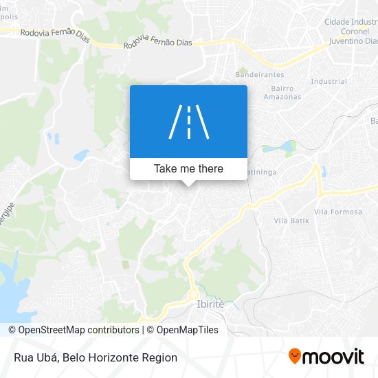 Rua Ubá map