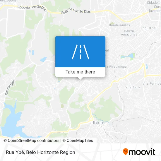 Rua Ypê map