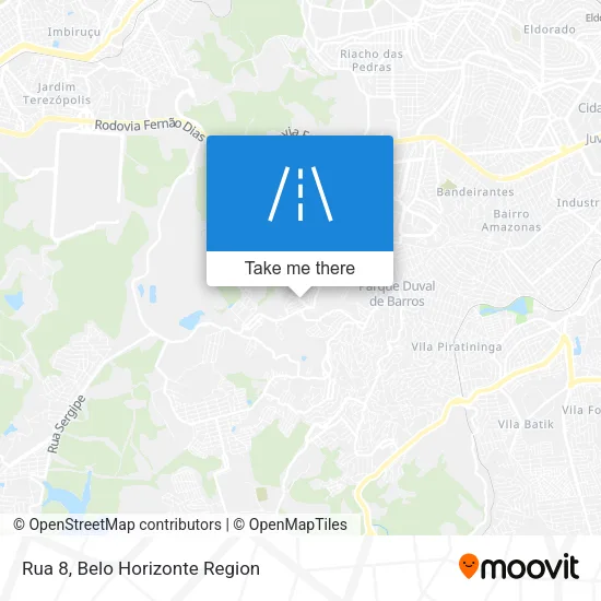 Rua 8 map