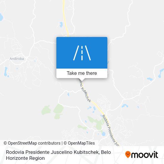 Rodovia Presidente Juscelino Kubitschek map