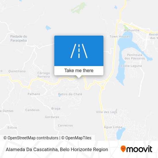 Alameda Da Cascatinha map