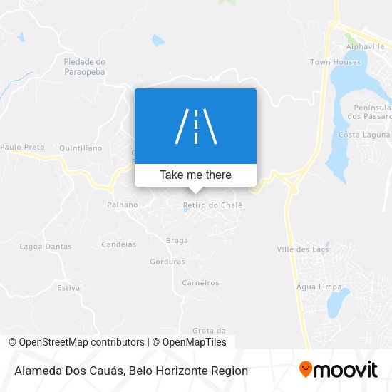 Alameda Dos Cauás map