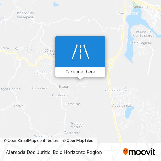 Alameda Dos Juritis map