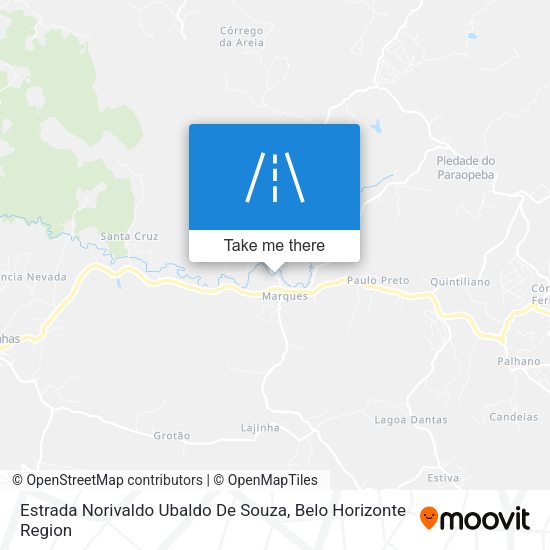 Estrada Norivaldo Ubaldo De Souza map