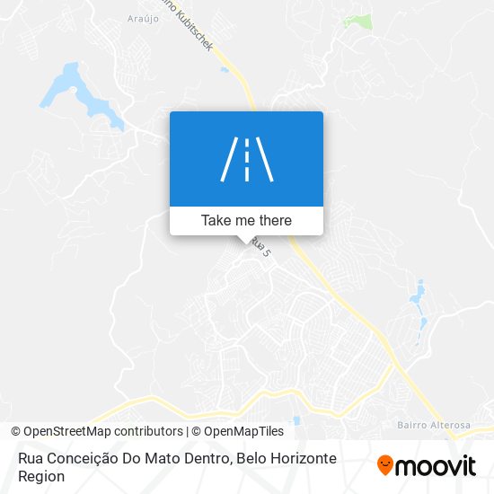 Mapa Rua Conceição Do Mato Dentro