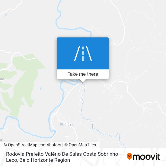 Rodovia Prefeito Valério De Sales Costa Sobrinho - Leco map