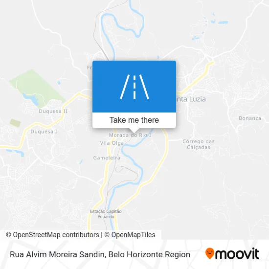 Rua Alvim Moreira Sandin map