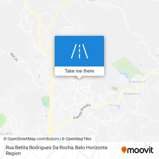 Mapa Rua Betita Rodrigues Da Rocha