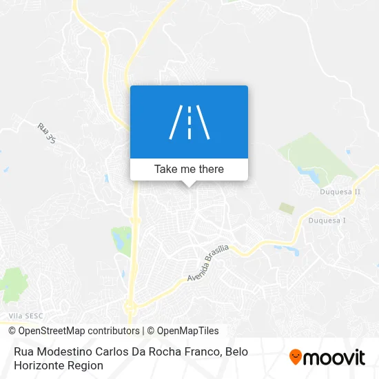 Rua Modestino Carlos Da Rocha Franco map