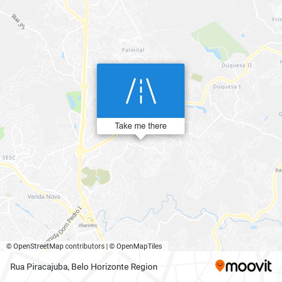 Rua Piracajuba map