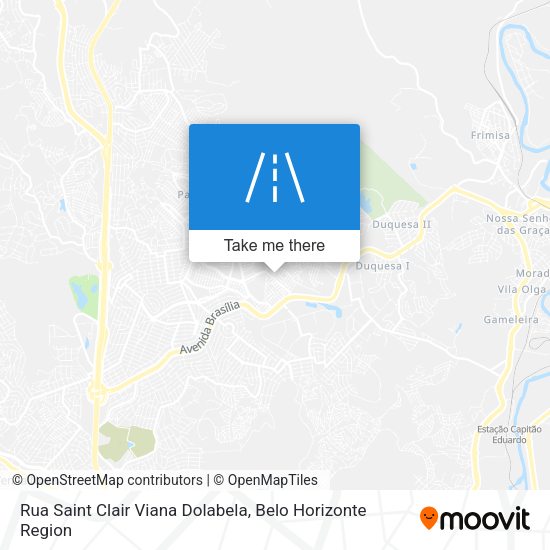 Rua Saint Clair Viana Dolabela map