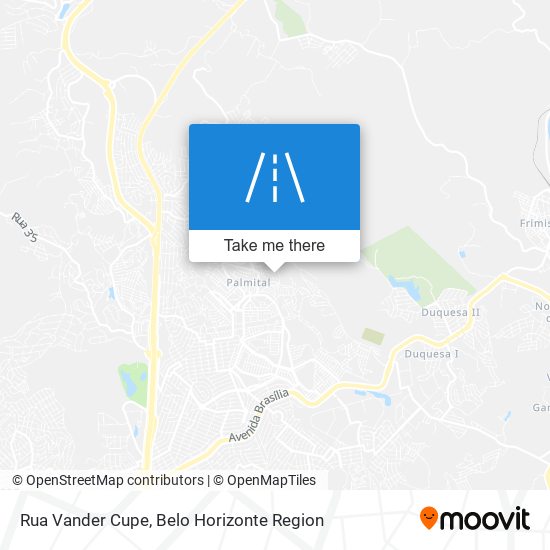 Rua Vander Cupe map