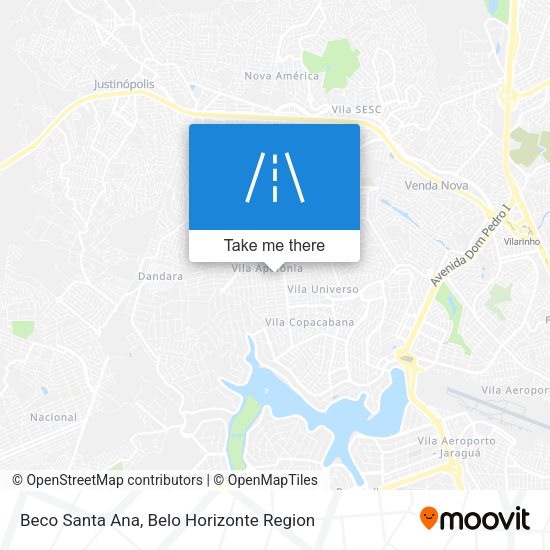 Beco Santa Ana map
