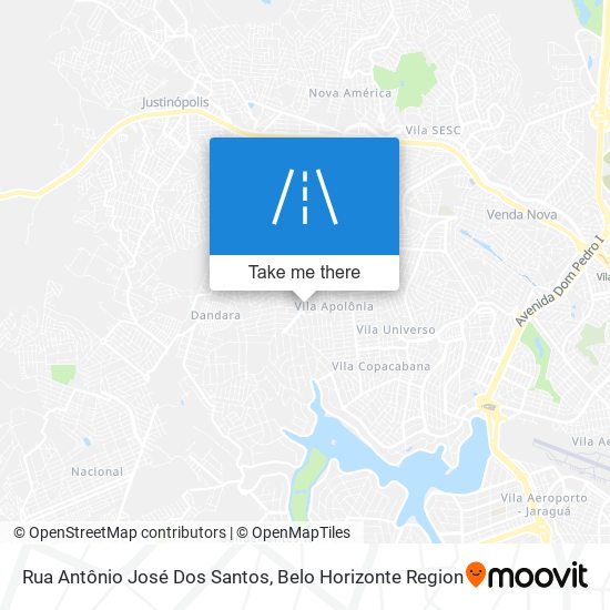 Mapa Rua Antônio José Dos Santos