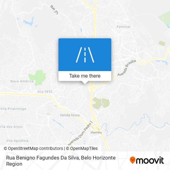 Mapa Rua Benigno Fagundes Da Silva