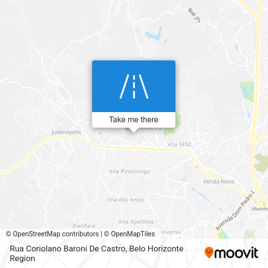 Rua Coriolano Baroni De Castro map