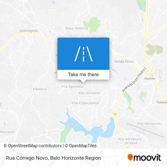 Rua Córrego Novo map