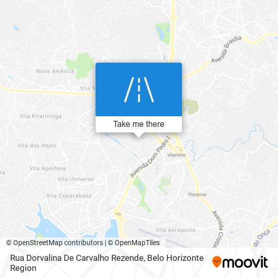 Mapa Rua Dorvalina De Carvalho Rezende