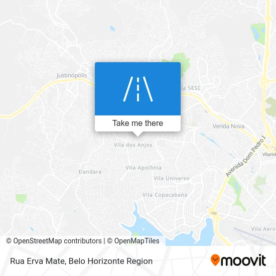 Rua Erva Mate map
