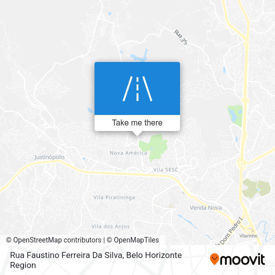 Rua Faustino Ferreira Da Silva map