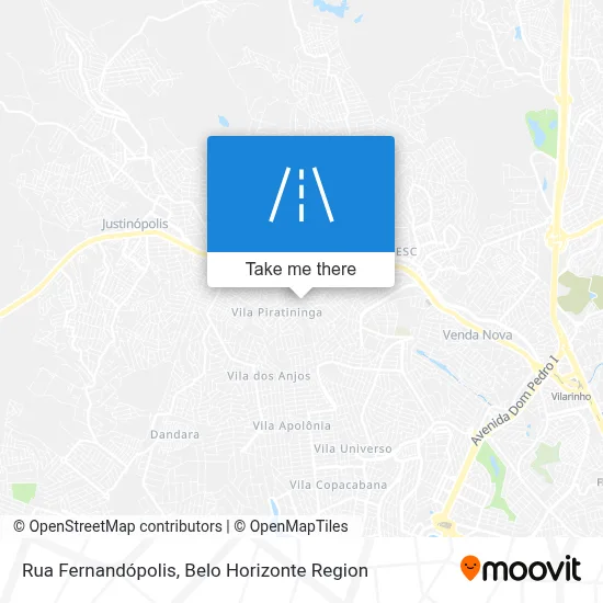 Rua Fernandópolis map