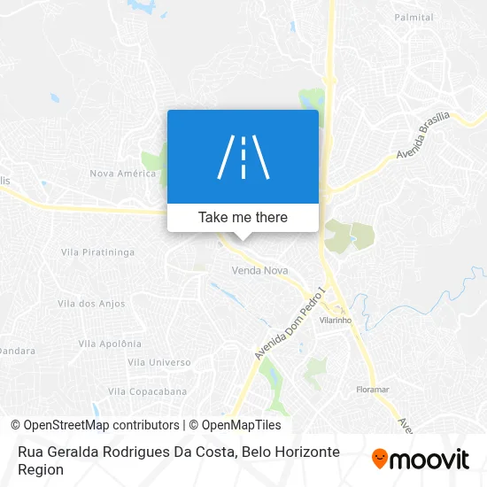 Rua Geralda Rodrigues Da Costa map