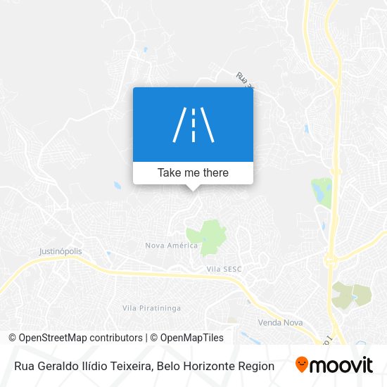 Rua Geraldo Ilídio Teixeira map