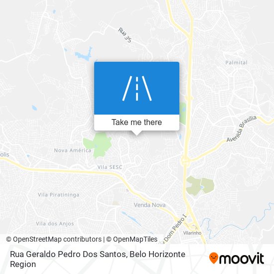 Mapa Rua Geraldo Pedro Dos Santos