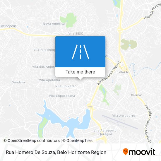 Mapa Rua Homero De Souza