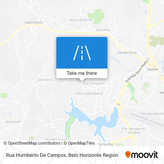 Rua Humberto De Campos map