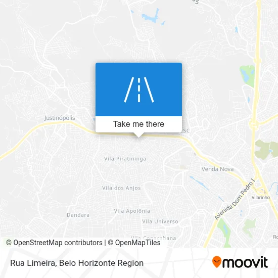 Rua Limeira map