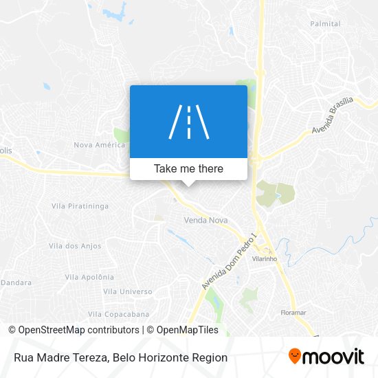 Rua Madre Tereza map