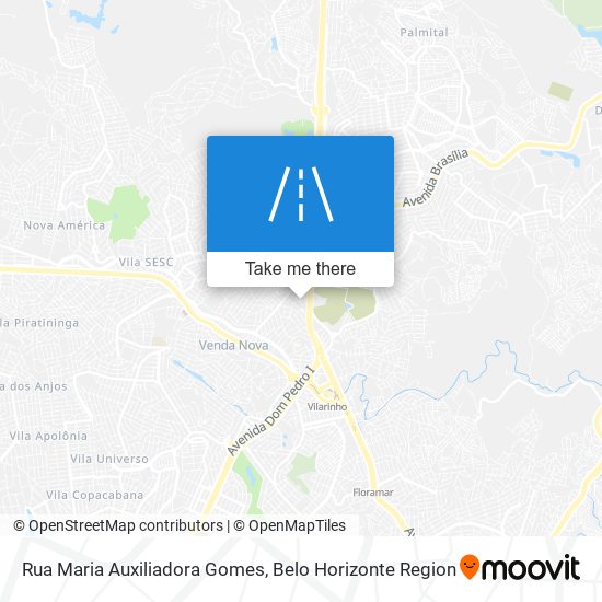 Mapa Rua Maria Auxiliadora Gomes