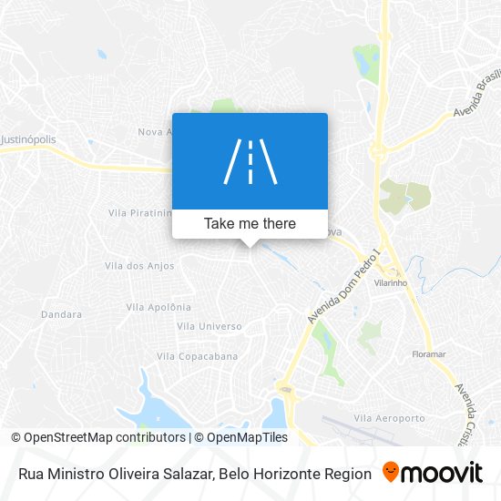 Mapa Rua Ministro Oliveira Salazar