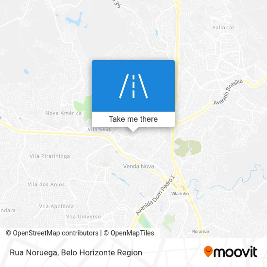 Rua Noruega map