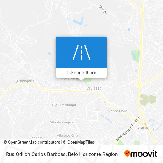 Rua Odilon Carlos Barbosa map