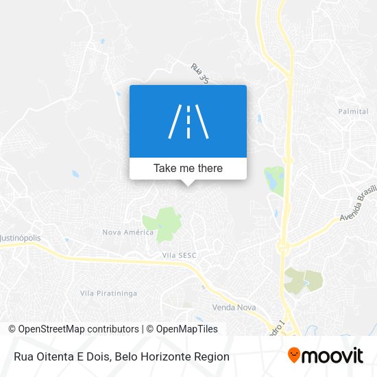 Rua Oitenta E Dois map
