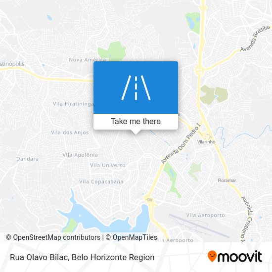 Rua Olavo Bilac map