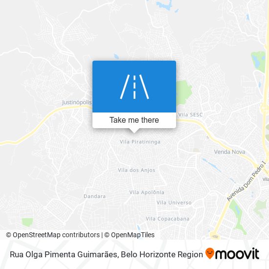 Mapa Rua Olga Pimenta Guimarães