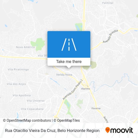 Rua Otacílio Vieira Da Cruz map