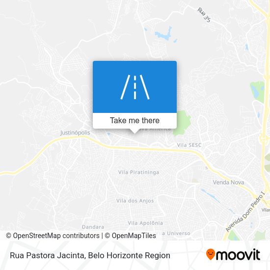 Rua Pastora Jacinta map