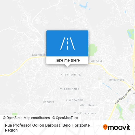 Rua Professor Odilon Barbosa map