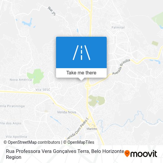 Rua Professora Vera Gonçalves Terra map
