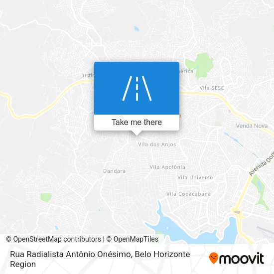 Rua Radialista Antônio Onésimo map
