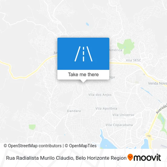Rua Radialista Murilo Cláudio map